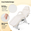 72 Inch Massage Bed with Hydraulic Stool Removable Headrest and Storage Boxes by LJGDeals