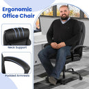 Massage Executive Office Chair with 6 Vibrating Points-Black by LJGDeals