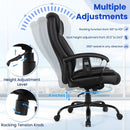 Massage Executive Office Chair with 6 Vibrating Points-Black by LJGDeals