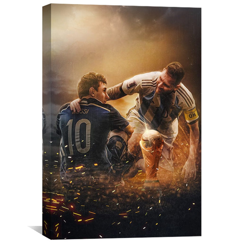 Master and Protege Messi Canvas