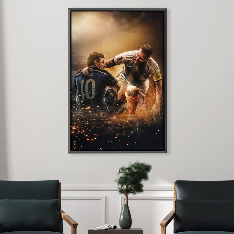 Master and Protege Messi Canvas