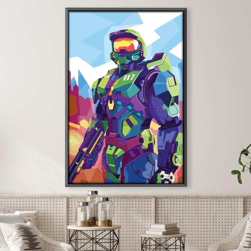 Master Chief in Color Canvas