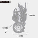 Mate Lightweight Foldable Electric Dual Motor Power Motorized Mobility Wheelchair, 250LBS (SAK79245)