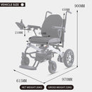 Mate Lightweight Foldable Electric Dual Motor Power Motorized Mobility Wheelchair, 250LBS (SAK79245)