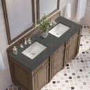 James Martin Bristol 60" Double Bathroom Vanity, Whitewashed Walnut