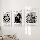 Matisse Posters Set of 3. Minimalist Botanical, Figure Prints by Wall Art Set