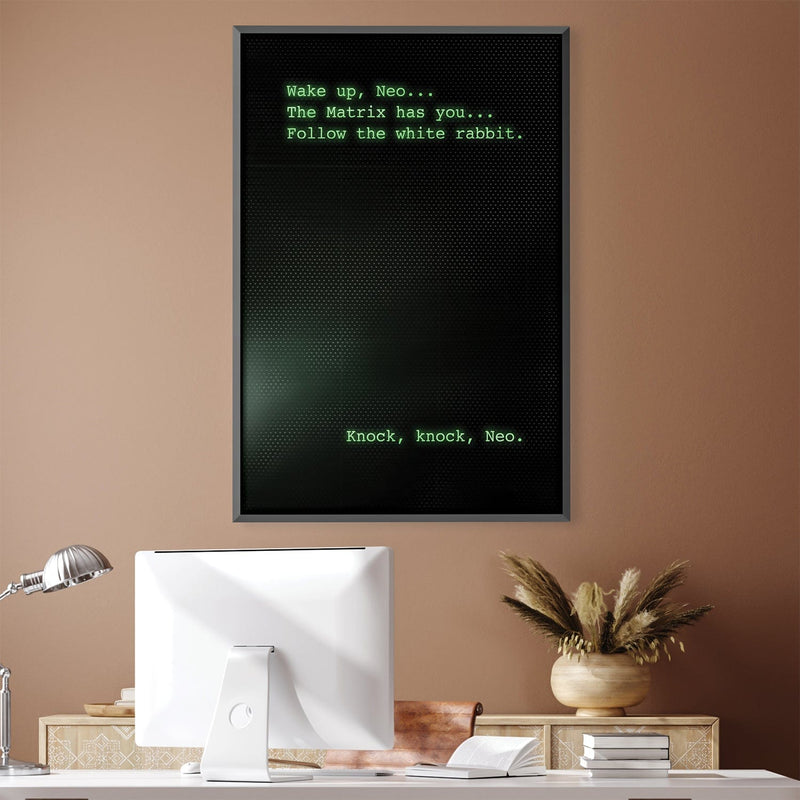 Matrix Wake Up Canvas