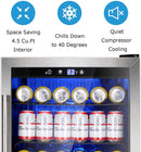 Matte Beverage Refrigerator and Cooler W58128H