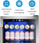 Matte Beverage Refrigerator and Cooler W58128H