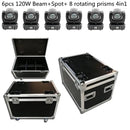 GobekUsa 120W LED Moving Head Light Beam Spot Wash Gobo 8 Face Roto Prism