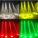 GobekUsa 120W LED Moving Head Light Beam Spot Wash Gobo 8 Face Roto Prism