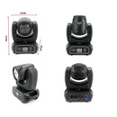 GobekUsa 120W LED Moving Head Light Beam Spot Wash Gobo 8 Face Roto Prism