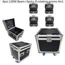 GobekUsa 120W LED Moving Head Light Beam Spot Wash Gobo 8 Face Roto Prism