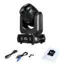 GobekUsa 150W Mini LED Moving Head Beam & Spot Light with 18 Rotating Prisms