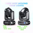 GobekUsa 150W Mini LED Moving Head Beam & Spot Light with 18 Rotating Prisms