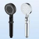 Matte black 5 mode high pressure shower head bathroom decorbites adjustable by Decorbites