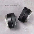 Matte black adjustable palm tamper kitchen coffee distributor tool by Decorbites