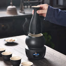 GobekUsa Ceramic Sake Set: Sake Bottle, Warmer, & 4 Cups