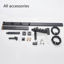 GobekUsa Black Bathroom Faucet Shower Kit with Rainfall Shower Column and Bidet Mixer System