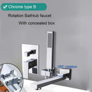 GobekUsa Black Bathroom Faucet: 2 Function Wall Mount Hot Cold Shower Bathtub Facuet.