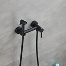 GobekUsa Bathroom Bidet Faucet Set with Hot Cold Spray Gun Nozzle & Copper Hardware