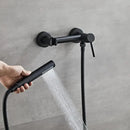 GobekUsa Bathroom Bidet Faucet Set with Hot Cold Spray Gun Nozzle & Copper Hardware