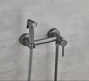 GobekUsa Bathroom Bidet Faucet Set with Hot Cold Spray Gun Nozzle & Copper Hardware