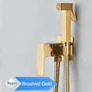 GobekUsa Black Bidet Faucet Wall Mount Shower Tap Toilet Sprayer Mixer