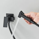 GobekUsa Black Bidet Faucet Wall Mount Shower Tap Toilet Sprayer Mixer