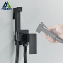 GobekUsa Black Bidet Faucet Wall Mount Shower Tap Toilet Sprayer Mixer