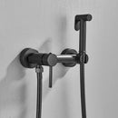 GobekUsa Black Bidet Faucet Wall Mount Shower Tap Toilet Sprayer Mixer