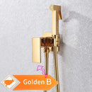 GobekUsa Black Bidet Faucet Wall Mount Shower Tap Toilet Sprayer Mixer