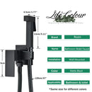 GobekUsa Black Bidet Faucet Wall Mount Shower Tap Toilet Sprayer Mixer