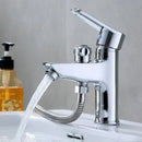 GobekUsa Black Brass Single Handle Bathroom Basin Faucet with Shower Head, Hot and Cold Mixer Tap