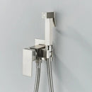 GobekUsa Brass Bidet Faucet Mixer with Square Shower Spray