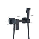 GobekUsa Brass Bidet Sprayer Faucet Set - Hot Cold Mixer, Wall Mounted Toilet Shattaf