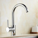 GobekUsa Brass Kitchen Faucet 360 Rotate Swivel Sink Mixer - Black, Single Hole