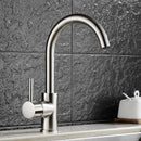 GobekUsa Brass Kitchen Faucet 360 Rotate Swivel Sink Mixer - Black, Single Hole