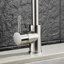 GobekUsa Brass Kitchen Faucet 360 Rotate Swivel Sink Mixer - Black, Single Hole