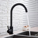 GobekUsa Kitchen Faucet Hot Cold Water Mixer - Matte Black/Brushed Nickel Kitchen Taps