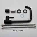 GobekUsa Kitchen Faucet Hot Cold Water Mixer - Matte Black/Brushed Nickel Kitchen Taps