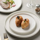 GobekUsa Black Ceramic Dinner Plate Steak Salad Lunch Plate Tray - Hotel Restaurant Tableware