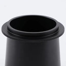 Matte black ceramic espresso machine dosing cup kitchen barista tool by Decorbites