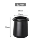 Matte black ceramic espresso machine dosing cup kitchen barista tool by Decorbites