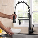GobekUsa Brass Kitchen Faucet Spring Swivel Spout Hot Cold Water Mixer Taps
