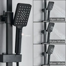 GobekUsa Digital Display Shower Faucet Rainfall Head Thermostatic Mixer Set