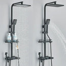 GobekUsa Digital Display Shower Faucet Rainfall Head Thermostatic Mixer Set