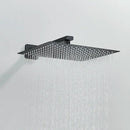 GobekUsa Digital Display Shower Faucet Set with Rainfall Head and Bathtub Spout