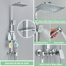 GobekUsa Gold Thermostatic Shower Faucet Set: Smart Digital Mixer, Wall Mounted Rainfall System