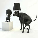 GobekUsa Big Dog LED Floor Lamp Black Dog Table Lamp E27 for Living Room